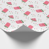 Watermelon Ice Cream Bars Pattern Birthday Cadeaupapier (Hoek)