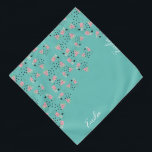 Watermelon Ice Cream Seeds Script Name Pet Bandana<br><div class="desc">Kute Pet Name Bandana met Watermeloen Poppen</div>