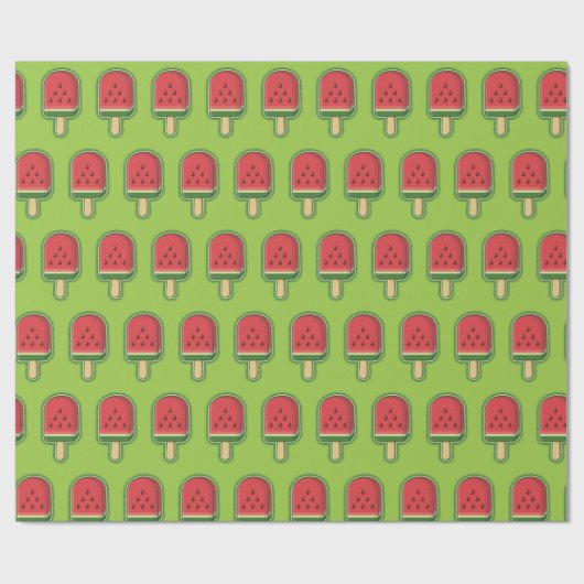 Watermelon Ice Cream Stick Cadeaupapier (Vlak)