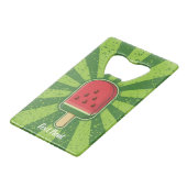 Watermelon Ice Cream Stick Creditkaart Flessenopener (Voorkant Gekanteld)