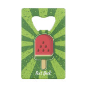 Watermelon Ice Cream Stick Creditkaart Flessenopener (Achterkant)