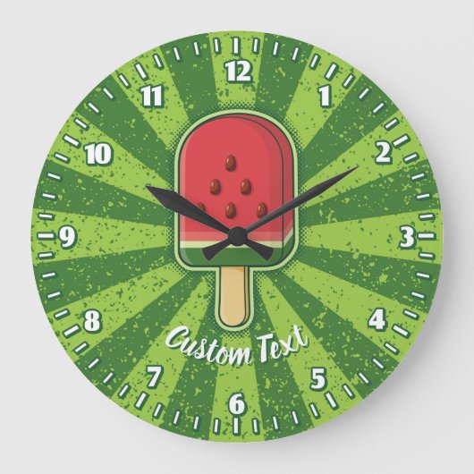 Watermelon Ice Cream Stick Grote Klok (Voorkant)