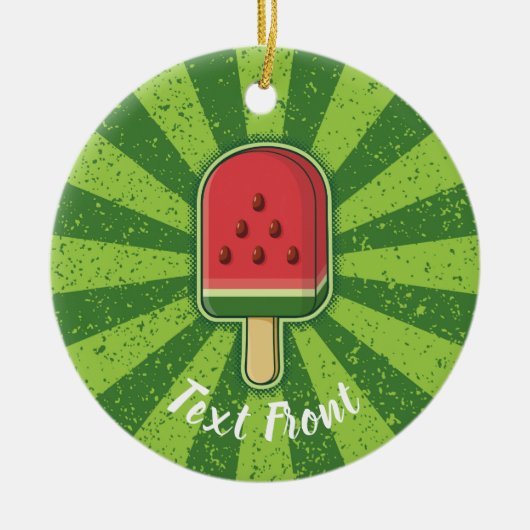 Watermelon Ice Cream Stick Keramisch Ornament (Voorkant)