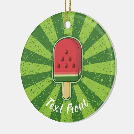Watermelon Ice Cream Stick Keramisch Ornament (Links)
