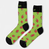 Watermelon Ice Cream Stick Pattern Socks Sokken (Links)