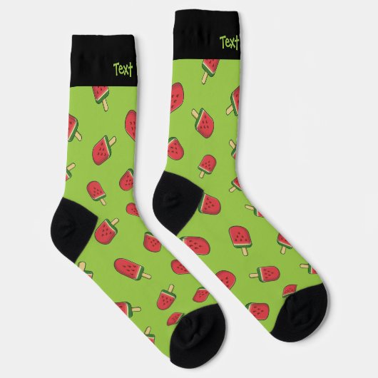Watermelon Ice Cream Stick Pattern Socks Sokken (Rechts)