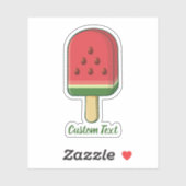 Watermelon Ice Cream Stick Sticker (Vel)