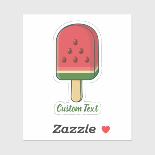 Watermelon Ice Cream Stick Sticker (Vel)