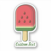 Watermelon Ice Cream Stick Sticker (Voorkant)