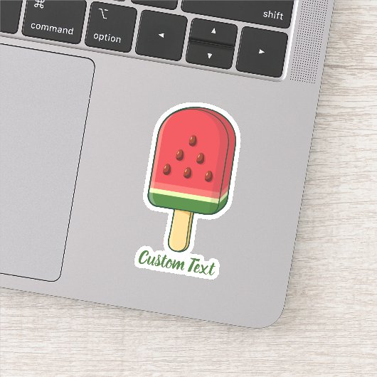 Watermelon Ice Cream Stick Sticker (Detail)