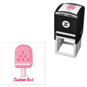 Watermelon Ice Cream Stick Zelfinktende Stempel
