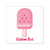 Watermelon Ice Cream Stick Zelfinktende Stempel (Design)