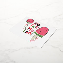 Watermelon in Summer or Winter how do you like it? Folie Feestdagen Briefkaart