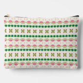 Watermelon-inspired geometric stripe pattern etui (Voorkant)