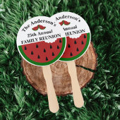 Watermelon jaarlijkse familiereünie handwaaier