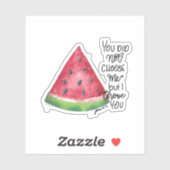 Watermelon Jesus koos je voor geloof sticker (Vel)