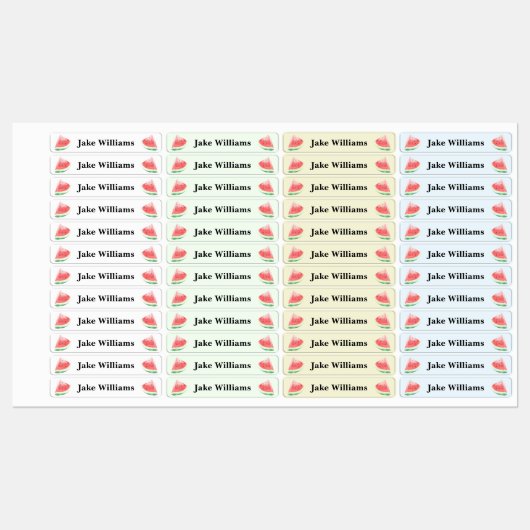 Watermelon Kids' Name Clothing School Labels (Vel)