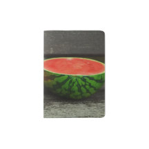Watermelon knippen op Rustic Wood Achtergrond