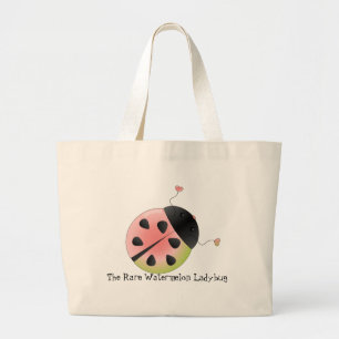 Watermelon Ladybug Grote Tote Bag