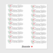 Watermelon Lip Gloss Packaging Business Name Sticker (Vel)