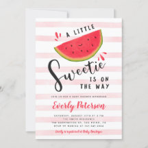 Watermelon Little Sweetie Baby shower