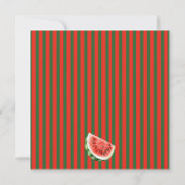 Watermelon Love Photo Valentine Card Kaart (Achterkant)