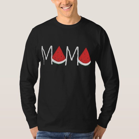 Watermelon Mama - Moederdag - Funny Melon Fruit T-shirt (Voorkant)