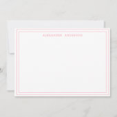 Watermelon Modern Professional Double Border Card Notitiekaartje (Voorkant)