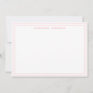 Watermelon Modern Professional Double Border Card Notitiekaartje
