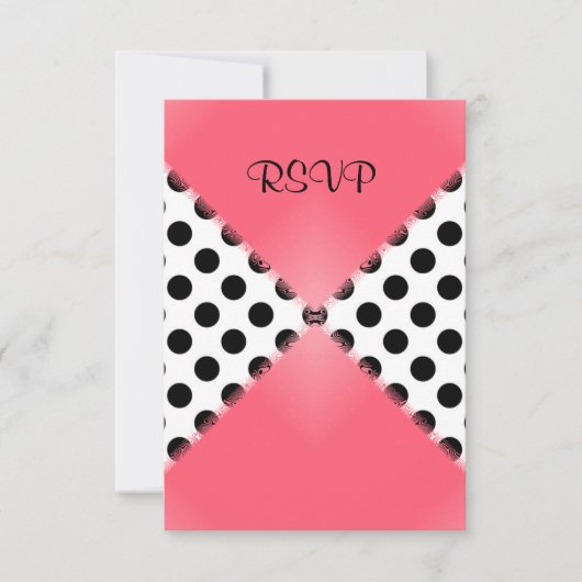 WATERMELON MODERN SPOT WEDDING RSVP KAARTJE (Voorkant)