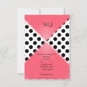 WATERMELON MODERN SPOT WEDDING RSVP KAARTJE (Achterkant)