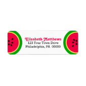 Watermelon Modern Summer Fun Etiket (Voorkant)