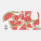 Watermelon 'Monogram' iPad Mini hoesje verticaal (Achterkant (horizontaal))