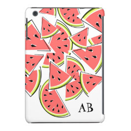 Watermelon 'Monogram' iPad Mini hoesje verticaal