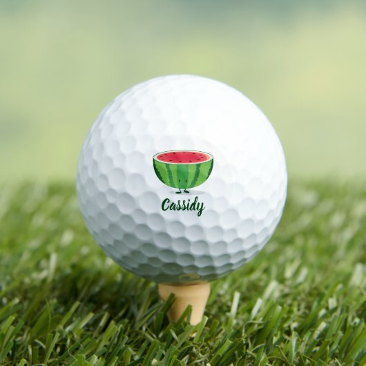 Watermelon Name Food Golf Balls Golfballen (Insitu Shirt)