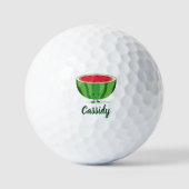 Watermelon Name Food Golf Balls Golfballen (Voorkant)
