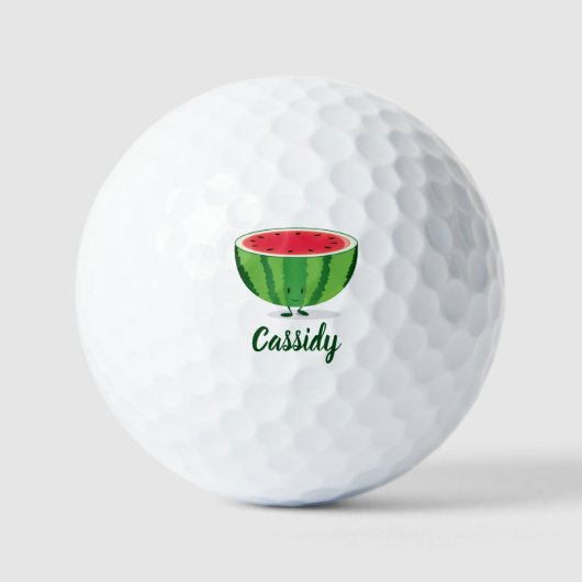 Watermelon Name Food Golf Balls Golfballen (Voorkant)