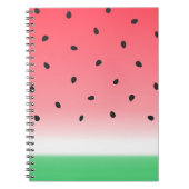 Watermelon Ombre Stripes Notitieboek (Voorkant)