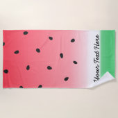 Watermelon Ombre Stripes Strandlaken (Voorkant)