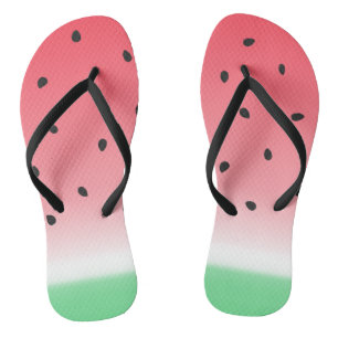 Watermelon Ombre Stripes Teenslippers