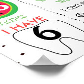 Watermelon One in een meloen Birthday-teken Poster (Hoek)