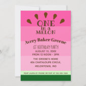 Watermelon One in een Melon Birthday Kaart (Voorkant)