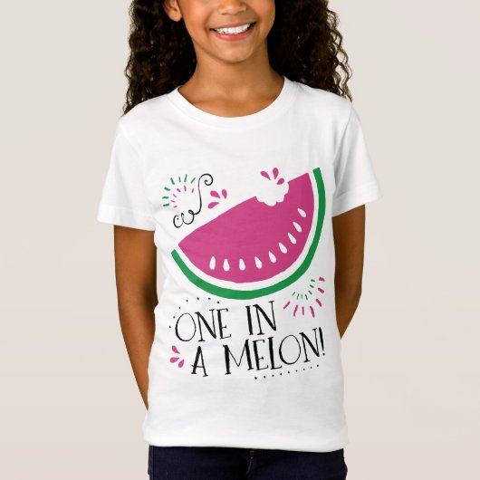 Watermelon One in een Melon T-shirt (Voorkant)