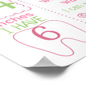 Watermelon One in een Melon verjaardagsbord Poster (Hoek)