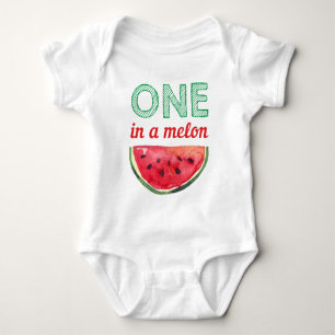 Watermelon One in Melon Cute Girl Boy Summer Baby Romper