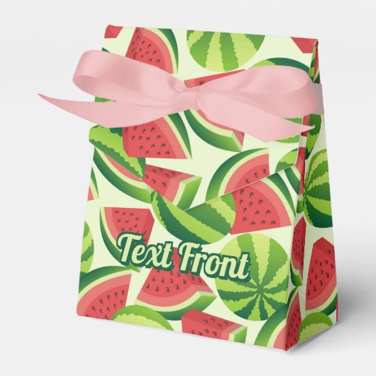Watermelon Patern Favor Box Bedankdoosjes (Voorkant Zijde)