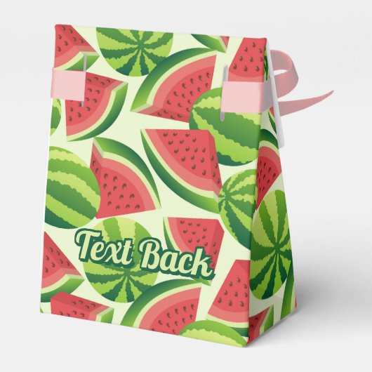 Watermelon Patern Favor Box Bedankdoosjes (Achterkant)