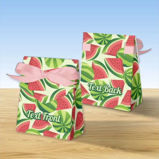Watermelon Patern Favor Box Bedankdoosjes