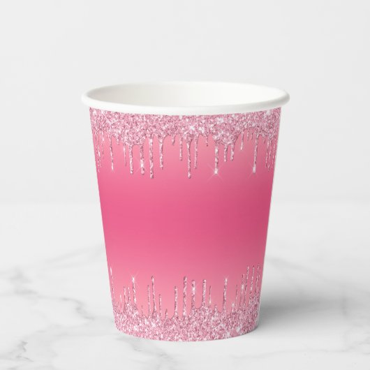 Watermelon Pattern Papieren Bekers (Achterkant)