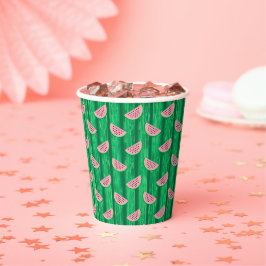 Watermelon Pattern Papieren Bekers